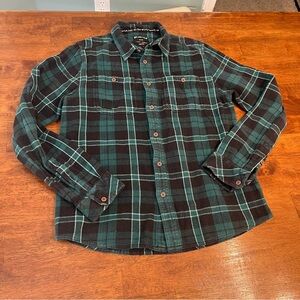 Kavu Men's Green Plaid flannel Shirt size medium